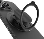 BENKS ArmorPop Magnetic Phone Grip & Stand for MagSafe, 360° Rotation Adjustable Phone Ring Holder for iPhone 17/16/15/14/13/12 Series, Durable Kevlar Design