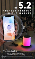 Aura-Sync Surround TWS/RGB-Color Speaker, Small, Brown