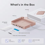 USB C HUB for iMac 24 inch 2021/2023, PULWTOP USB Hub Adapter iMac Accessories for M1/M3 with USB C 10Gbps 3*USB A SD/TF, Docking Station Support Expand M.2 SSD (Not Included), Color not for i.Mac M4
