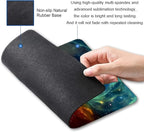 Mouse Pad, Galaxy Mouse Pad, Square Waterproof Mouse Pad Non-Slip Rubber Base MousePads for Office Laptop, 9.5"x7.9"x0.12" Inch(Cool Galaxy)