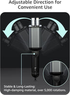 Retractable Car Charger USB C,107W Type C Car Charger Fast Charging with Dual Retractable Cable and USB Ports, Compatible with iPhone 16/15/14/13,S25/24/23/22, Pixel 9/8/7
