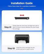 Versalink B7125 B7130 B7135 Black High Capacity Toner Cartridge 2-Pack Replacement for Xerox 006R01818 Toner Compatible with Xerox Versalink B7125 B7130 B7135 Laser Printer Ink All-in-One Copier Copy