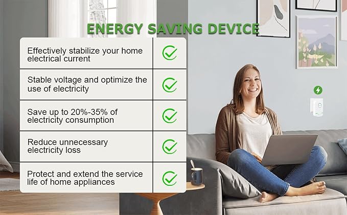 Elon-musk's Electricity Saving Box Stop Watt Stopwatt Energy Saving Device Save Energy Saving Device Energy Saving Power Strip for Home Office US Plug 90v-250v 30kw Rated Green (3PCS)