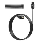 Adoreen Ultra-Thin Slim Digital Optical Audio Cable 25FT, Fiber Optic SPDIF Toslink Cord Gold-Plated High-Speed Flexible & Durable for TV Soundbar Home Theater Game Console PS4 Xbox Samsung +Ties