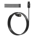 Adoreen Ultra-Thin Slim Digital Optical Audio Cable 20FT, Fiber Optic SPDIF Toslink Cord Gold-Plated High-Speed Flexible & Durable for TV Soundbar Home Theater Game Console PS4 Xbox Samsung +Ties