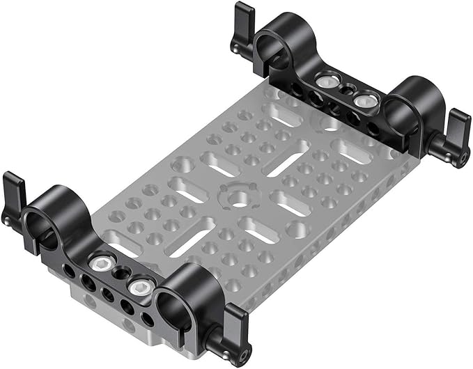 SmallRig Super Lightweight Railblock, 15mm Rod Clamp with 1/4"-20 Thread for Sony, Canon and Other DSLR Camera Rig Shoulder Support System - 942