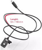 Small Release Shutter Remote Control Cable RC-301 S2 for Sony Support Video Camera Cable a7m4 a7r4 a7r2 r3 m2 a9 a1 a6600 a6500 (500cm/196in)