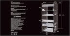 GeeekPi 12U Server Cabinet, 10 inch Server Rack for Network, Servers, Audio, and Video Equipment, DeskPi RackMate T2 Rackmount, 10.23 inch Depth