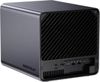 MINISFORUM N5 Pro-P370 5-Bay Desktop NAS(0+128GB), AMD Ryzen AI 9 HX Pro 370 12C/24T Up to 5.1GHz, 10GbE+5GbE, 3× M.2/U.2, OCuLink, HDMI/2 x USB4 4K 144Hz, PCIe ×16, MinisCloud OS