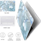 for MacBook Air 13.6 inch Case M4 2025 A3240 2024 M3 A3113 M2 A2681 2022 2023,Crystal Clear Printed Pattern Plastic Hard Shell Cover for 2025 MacBook Air 13 M4 Touch ID, Tin Foil Butterfly