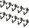 10 Pack Server Rack Cable Management D-Ring Hooks - Bracket Organizer Hook Mount Set for Network Patch Cables, Fiber Optic, Power Cords (10 Pieces) - Made in Taiwan