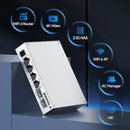 SODOLA 2.5Gb Switch,4 x 2.5G Base-T Ports, 2 x 10G SFP+, Aluminum Alloy Cooling & Magnetic Mounting,2.5 Gigabit Network Switch Fanless Plug & Play, Unmanaged Multi-Gigabit Switch,Lifetime Protection