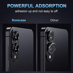 Korecase for Galaxy S25 Edge Camera Lens Protector, 9H Tempered Glass Anti Scratch Camera Screen Protector Shockproof Film Shcokproof Metal Ring Lens Protecor for Samsung S25 Edge,Colorful