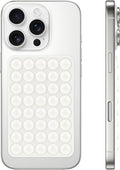 Silicone Suction Phone Case Mount, Non Slip Suction Cup Phone Mount, Phone Accessories Holder for Selfies and Videos, Silicon Adhesive Phone Stand Sticky for Cell Phone White