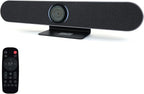 Retekess TC201 4K USB Video Conference Room Camera, AI Auto Fram, Speaker Tracking,120° Wide Angle, 5X Zoom,4 Noise-reducing Mic & 5W Speaker, for Small Meeting Rooms
