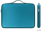 DOMISO 13.3 inch Laptop Sleeve with Handle Shockproof Computer Bag Waterproof EVA Protective Carrying Case for 13-13.3 inch Notebooks/13 MacBook Air/MacBook Pro Retina/Dell XPS 13/HP, Teal