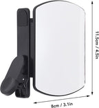 Mirror Effect Lens - Capture Stunning Reflections Instantly, Smartphone Camera Mirror Reflection Clip Kit, Adjustable HD Glass Smartphone Photography Flip Mirror for Creative Photography (Black)