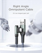 AINOPE 3.3FT USB C Cable 3.1A Fast Charge, Right Angle USBC Charge Cable, Resistant Nylon Braided USB Type C Cable Compatible Galaxy S10 S9 S21, LG V30,V20,G6，USB C Fast Charging Cable