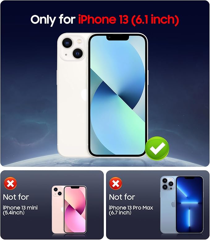 Magnetic for iPhone 13 Case [Compatible with MagSafe][Built-in Camera Lens Protector] Slim Soft Silicone Bumper Shockproof Metallic Luster Phone Case (Blue)