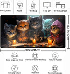 Commander Roleplay Desk Pad Mat Role Gaming XXL Big Mouse Pad Gaming Tabletop Game Gamer Gift - Mousepad XXL Laptop Computer Keyboard Pad with Stitched Edges Anti-Slip Funny Deskpad 31.5x15.7 in