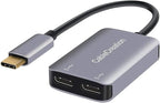 CableCreation USB Type C Splitter, 2-in-1 USB C Audio Adapter and PD Fast Charging, Type C Aux Dongle Compatible with iPad, MacBook, iPhone 16 15 Pro Max Plus, Galaxy S24/S23/S22+, Pixel 9/8/7+, Grey