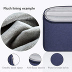 Voova Laptop Sleeve Carrying Case 15.6 16 Inch,Slim Computer Cover Bag Compatible with MacBook Pro 15/16, Dell xps 15,15-16 Inch HP Dell Asus Acer Laptop, Blue