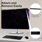 Magnetic Hanging Computer Privacy Screen 32 Inch, Removable Privacy Shield for 16:9 Widescreen Frameless Monitor, Anti Spy Anti Scratch Anti Glare Blue Light Screen Guard