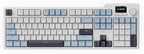 DAIDAI×AJAZZ AK35I V3 Full Size Hot Swap Mechanical Gaming Keyboard with Screen & Knob 2.4G/BT/USB-C Gasket Keyboard FR4 Plate 8000mAh Battery South Facing LED RGB (Avocado Axis)
