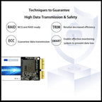 Dogfish SSD Pro da 2 TB per MacBook Upgrade NVMe PCIe Gen3x4 M.2, Unit?interna a stato solido per MacBook Air A1466 (2013-2017)/MacBook Pro A1398 (Retina, 2013-2015)/iMac A1419 (2013-2019)