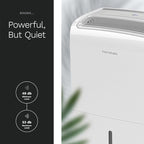 hOmeLabs 40 Pint Dehumidifier with Pump for up to 6,000 Sq Ft Rooms (MAX 104 Pint at 95°F, 90% RH) – Powerful Moisture Removal for Medium to Large Rooms and Basements