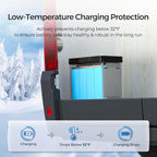 Renogy 4PCS 12V 100Ah LiFePO4 Lithium Battery Mini Size, 100A BMS for Ultimate Safety, Deep Cycle Remote Monitoring, Backup for RV, Cabin, Marine, 400ah LiFePO4 Lithium Battery - Core Series