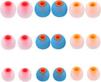 Silicone Replacement Earbud Tips Earbud Covers Ear Tips Fit for in-Ear Headphones (Inner Hole 3.8mm -5.1mm) Earbud Replacement Tips 9 Pairs