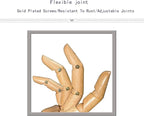Mannequin,Mannequin Hand,Hand Model,Hand Mannequin for Nails,Drawing Mannequin Wooden Hand,Wooden Mannequin,Wood Hand,Hand Model for Drawing,Male Hand of Right.