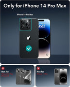 ESR 3 Pack 9H+ Glass for iPhone 14 Pro Max Screen Protector, [Military Grade Shatterproof & Longest Durable] Armorite Ultra-tough Full Coverage Tempered Glass with UltraFit Tray