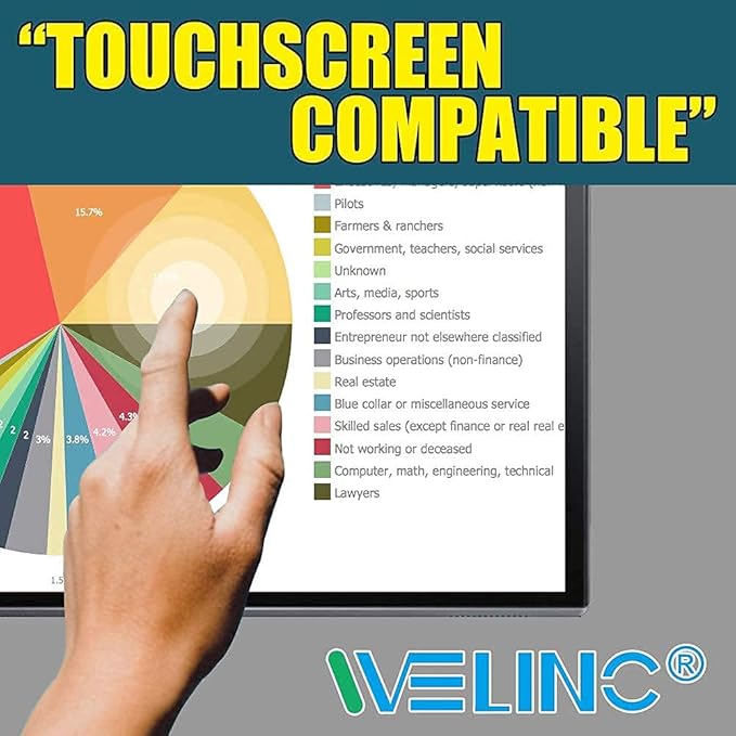15.6 Inch - 16:9 Aspect Ratio - Laptop Privacy Screen Filter for Widescreen Laptop - Notebook - Anti-Glare - Anti-Scratch Protector Film for Data confidentiality