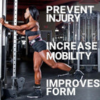 Schiek Sports 1707 Ankle Cuffs - Ideal for Glute Kickbacks and Cable Machine Workouts - Durable and Built To Last