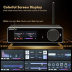 AIYIMA A80 Bluetooth Amplifier DAC Stereo HiFi Home Audio Receiver with PFFB 2.0 Channel Hi-Res Class D Power Amp with PC-USB Coaxial Optical TRS RCA Input