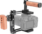 CAMVATE Universal Adjustable Camera Cage Fit for Right Handle and Left Handle Camera(Only Come with Left Handle Grip) - 1726