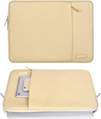 MOSISO Laptop Case 13 inch, 13 inch Laptop Sleeve Compatible with MacBook Air M4 M3 M2 M1 2025-2018 / Pro M2 M1 2025-2016, Polyester Vertical Computer Sleeve Bag with Pocket, Camel