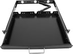 1U Keyboard Drawer 19in Sliding Keyboard Tray 17.75in Deep -Depth After Extension 26.75in with Cable Manager for Server Rack/Cabinet/Thickened Cold Rolled Steel GLOBALRACK 1U Drawer,17-26
