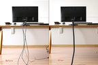 Alex Tech 10ft - 1/2 inch Cord Protector Wire Loom Tubing Cable Sleeve Split Sleeving For USB Cable Power Cord Audio Video Cable – Protect Cat From Chewing - Black