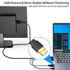 VGA (Sources) to HDMI (Display) Cable 6ft with Audio, VGA Maleto HDMI Male Converter Cord Adapter Cable Compatible Witch Computer/Laptop to Monitor/TV, Desktop Laptop Projector to Monitor HDTV