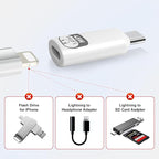 USB C to Lightning Headphone Audio Adapter, 3-in-1 Type C Male to Female Lightning Earphone Converter with Charge/Data Transfer,Compatible with iPhone 16/15 Plus/Pro/Max, iPad Pro/Air 6/5/4