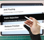 AKX Artist Drawing Glove Medium - 2 Pack Palm Rejection for iPad - Smudge Guard, 1 Finger, Fingerless, Good for Left and Right Hand, Black | AK-010