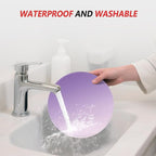 ITNRSIIET Mouse Pad Non-Slip Rubber Base Smooth Surface Stitched Edges Waterproof Durable Compatible with All Mice for Office & Gaming, Desk Accessory, Diameter 8.7 inch, Lavender Gradient