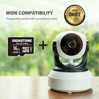 GIGASTONE 16GB 5-Pack Micro SD Card, FHD Video, Surveillance Security Cam Action Camera Drone, 85MB/s Micro SDHC UHS-I U1 Class 10, with Adapters
