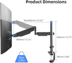 Pholiten Premium Single Monitor Arm for 13-32 Inch Computer Holds 22 lbs,Gas Spring Monitor Stand for Desk with Swivel/Tilt/Rotation, VESA 75x75 or 100x100mm