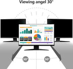 【2 Pack】 24 Inch Privacy Screen Protector (Compatible with 23", 23.6", 23.8") for 16:9/16:10 Widescreen Monitors-Blue Light Blocking,Hanging Design, Anti-Scratch for Desktop Computers