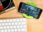 GoDonut – Phone Stand Original – Cell Phone Holder + Tablet Stand Desk Organizer – Compatible with Tablet, iPhone 16 15 14 Pro Max, Android & Most Smartphones - White
