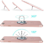 Bonoma Phone Ring Grip, 3 Pack Wave Geometric Marble 360 Degree Rotation 180 Degree Flip Finger Ring Stand Holder Compatible with Smartphones and Tablets